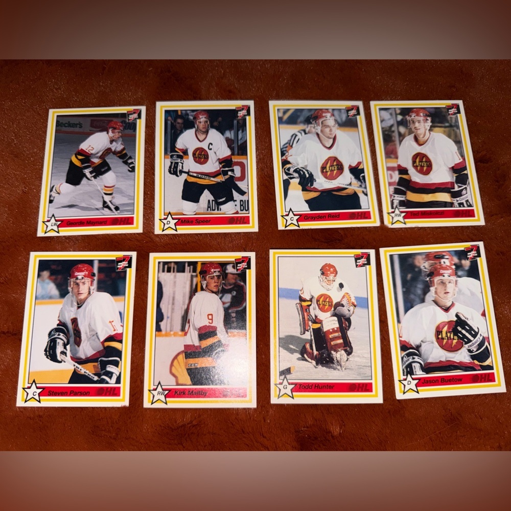 1991 Owen Sound Platers OHL Vintage Hockey Trading Cards Set